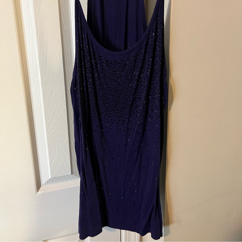 Beautiful purple and black rhinestones cami